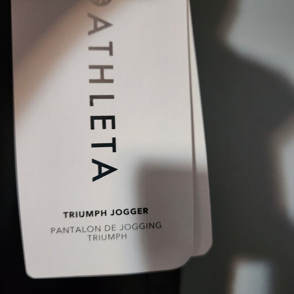 ATHLETA Triumph Jogger 3X Black Pants #982869 New Organic Cotton - Picture 5 of 12